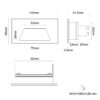 ANGLE SQ 110X60 RECESSED TD