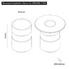GROUND 2 R45 Recessed Sleeve TD