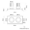 DOWNLIGHT SQ195X96 TD
