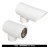 TUBE 1 BASE R60X100 WH