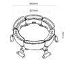 LED TREE LIGHT 6X12W 500mm TD