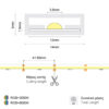 LED COB STRIP 504L 12W RGBW IP67 24VDC TD