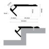 STAIR PROFILE 5x8mm TD 1 2
