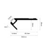 STAIR PROFILE 5x8mm TD1