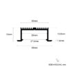 ALUMINUM PROFILE RECESSED 30X15mm TD 01