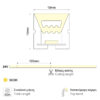 LED NEON STRIP 10X10mm 230V TD