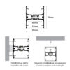 ALUMINIUM PROFILE UPDOWN 55x70mm TD 1 2