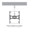 ALUMINIUM PROFILE UPDOWN 55x70mm TD 2b