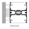 ALUMINIUM PROFILE UPDOWN 55x70mm TD 2c