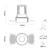 Damo R72 Trimless Adjustable Oval Hole Cover TD