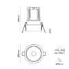 Damo R82 Recessed Pinhole Reflector TD