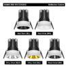 Damo R82 Recessed Reflector colors