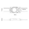 LED MODULE 1L SMD2835 IP65 0.4W 12VDC 170D TD