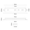 LED MODULE 3L SMD5050 IP65 0.72W 12VDC 120D 2700K TD