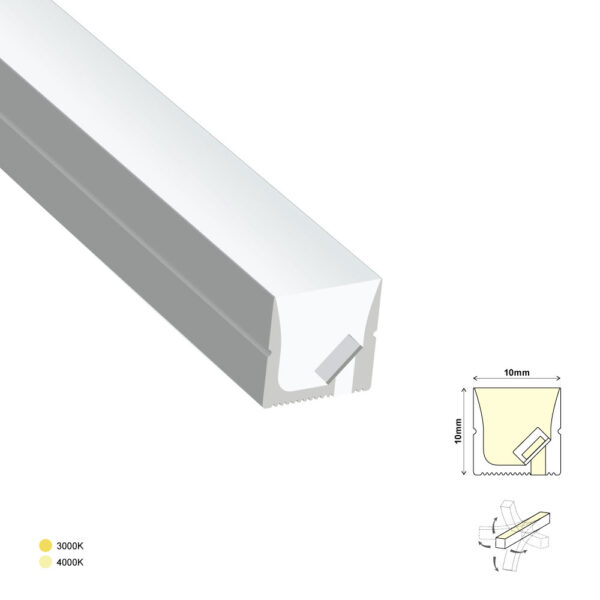 LED NEON STRIP 3D BEND 10X10mm im w TD