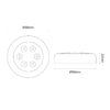 LED UNDERWATER LIGHT R90 PCSS IP68 4W 1224VDC TD