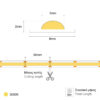 LED COB WHITE 320L 6W 8mm IP20 TD